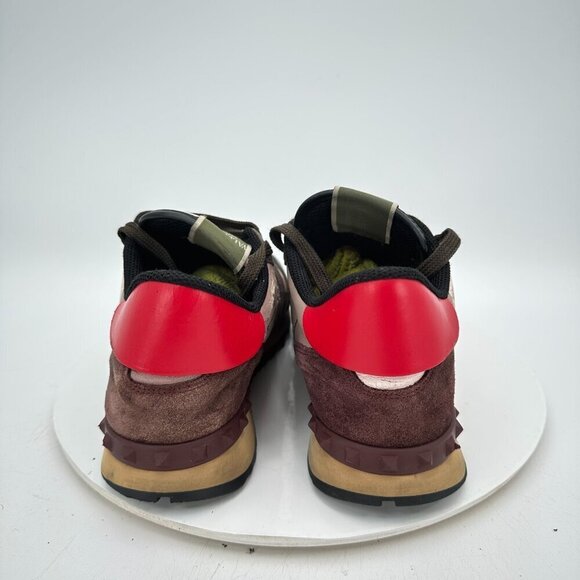 Valentino Garavani Rockrunner Men EU 43 US 10 Camouflage Leather Suede Shoe - Picture 5 of 13